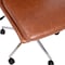 Flash Furniture Cognac Mid-Back Armless LeatherSoft Office Chair GO-21111-BR-GG - alternate 2